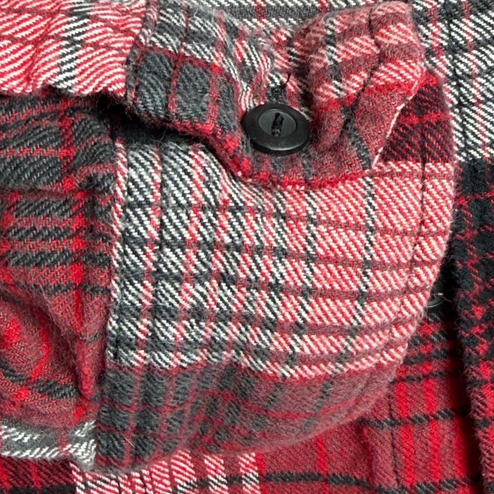 Mossimo Supply Co Red, White, Black & Gray Flannel Size Men’s XXL - Picture 4 of 6